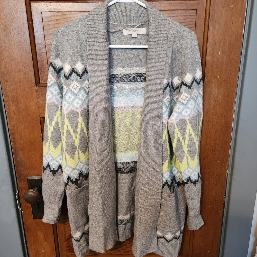 LOFT Fair Isle Cardigan